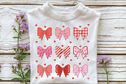 Pink Valentine Coquette Bows PNG, an Illustration by CraftArtStudio (Thumbnail 2 of 4)