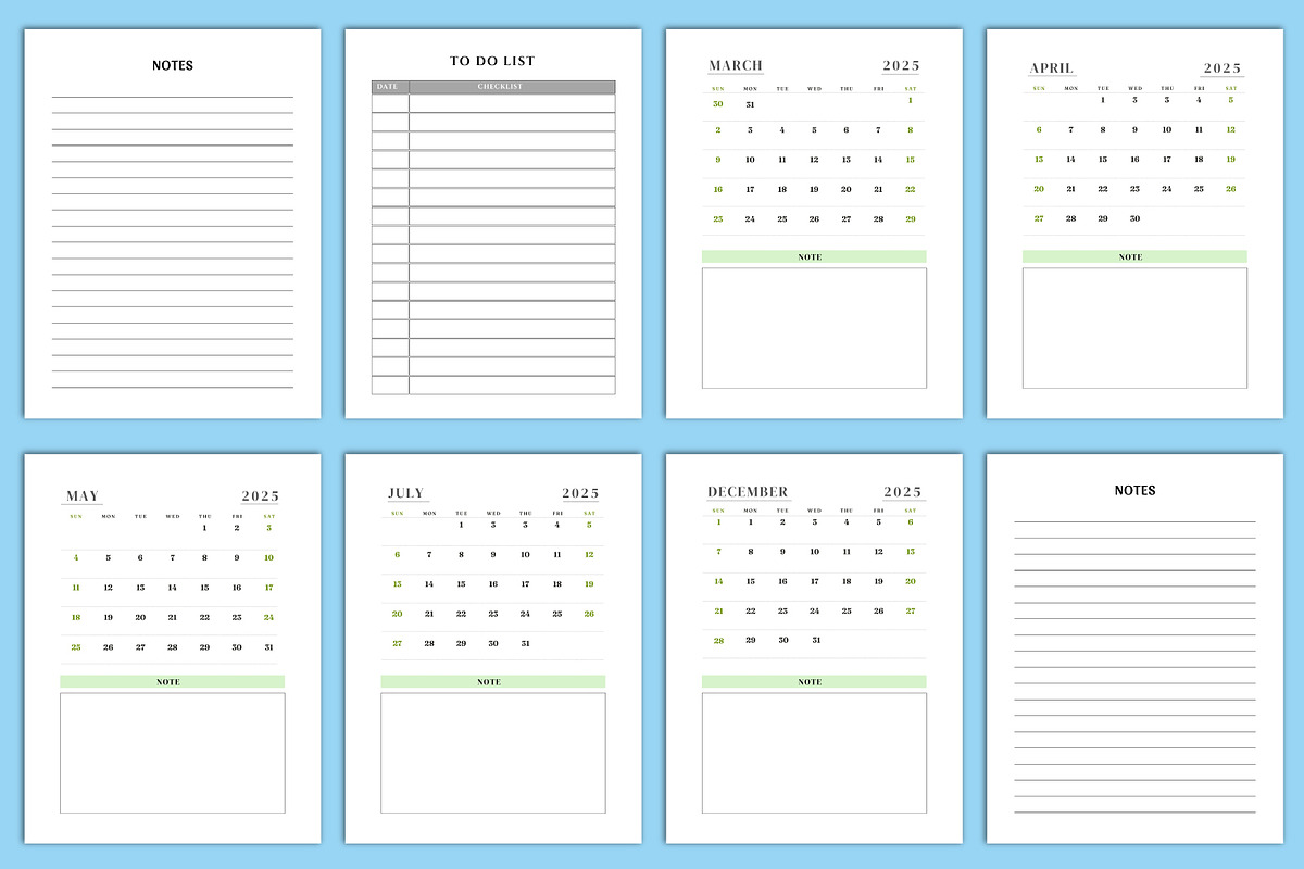 2024-2027 4 year Monthly Planner, a Stationery Template by Designmela01 (Photo 4 of 9)