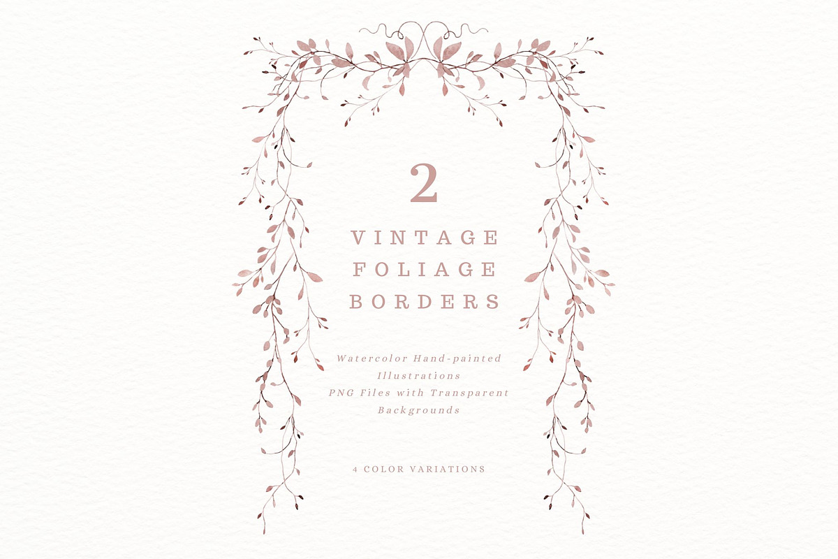Vintage frame borders, a Decorative Illustration by AnnelyBlooms (Photo 2 of 8)