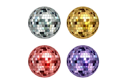 Disco ball. Mirror reflected circle, a Background Graphic by Onyx