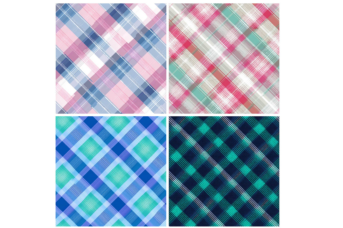 Mermaid Plaid - Seamless Pattern, an Icon by DreamPrint404 (Photo 3 of 5)