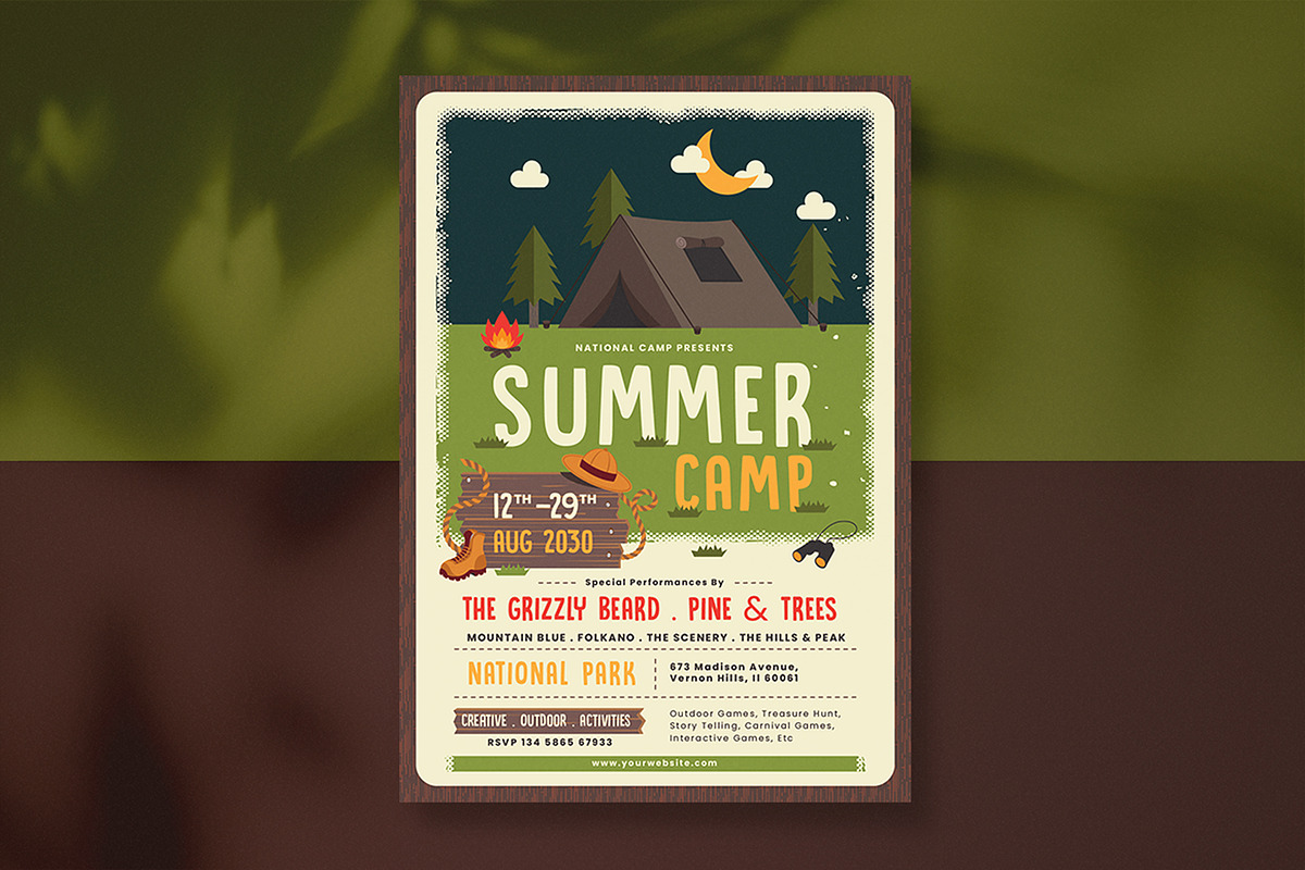 Bundle Summer Camp Flyer, a Flyer Template by Totem Design Studio (Photo 4 of 4)