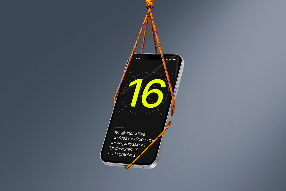 Z-Mockups: iPhone 16e, an iPhone Mockup by ls.graphics (Photo 8 of 10)