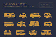 caravan & campers instagram covers, a Solid Icon by the cabin supply co (Thumbnail 4 of 4)