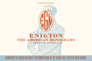 Enigton (Monograms from 1923), a Font by Unember (Thumbnail 1 of 5)