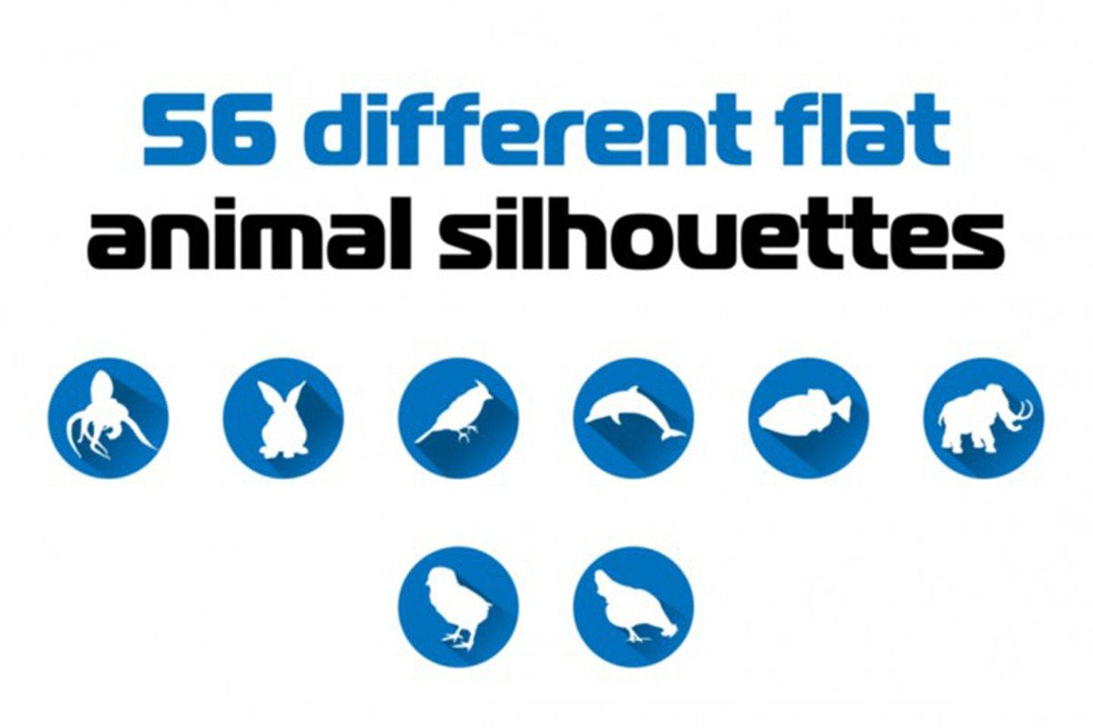 56 Animal Silhouettes Icon Set, an Icon by Vintage Font Lab (Photo 2 of 4)