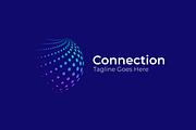 Connection Logo Global Tech Business, a Design Template by Signatoro (Thumbnail 1 of 3)