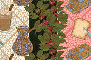 Coffee Ritual Seamless Vector Patter, a Pattern Graphic by NayaChu (Thumbnail 2 of 8)