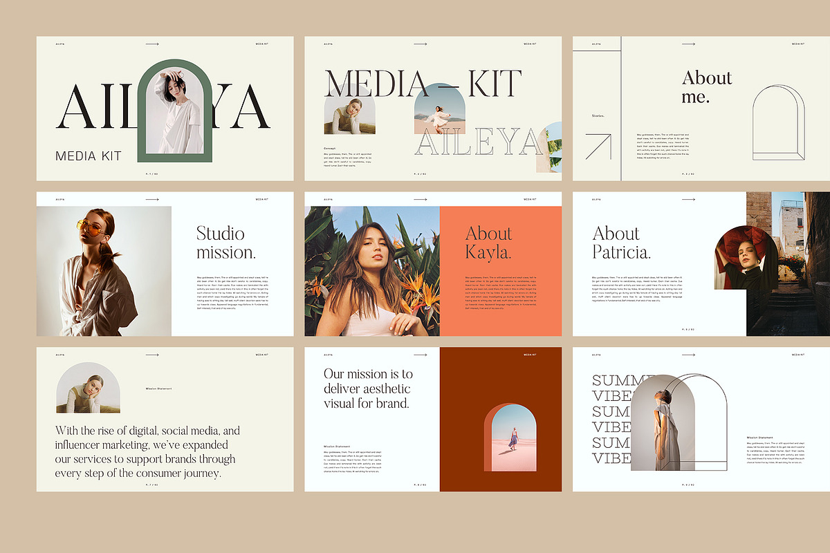 AILEYA - Keynote Media Kit, a Presentation Template by Elokka Std. (Photo 8 of 12)