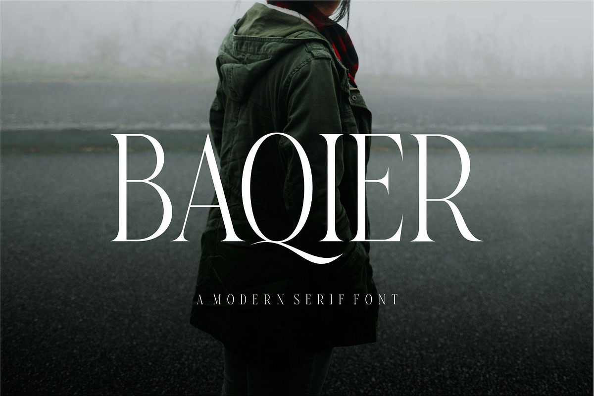 Baqier Modern Serif Font, a Serif Font by Dylla_studio (Photo 1 of 9)