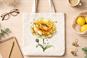 Whimsical Yellow Flowers Spring PNG, an Illustration by Canvas Craft (Thumbnail 7 of 7)