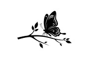 Butterfly Branch SVG Bundle, an Illustration by Creativeshirt (Thumbnail 9 of 31)