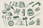 Outdoor Adventure Equipment Clipart, an Illustration by Southerntown (Thumbnail 2 of 5)