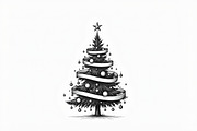 Merry Christmas Tree Clipart Collect, an Illustration by jahid234 (Thumbnail 16 of 21)