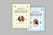 Cute Pastel Birthday Invitation, a Card Template by Neermana (Thumbnail 4 of 4)