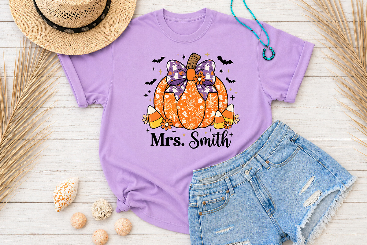 Teacher Halloween Pumpkin Sublimatio, a Seasonal Illustration by Rose Art (Photo 3 of 5)