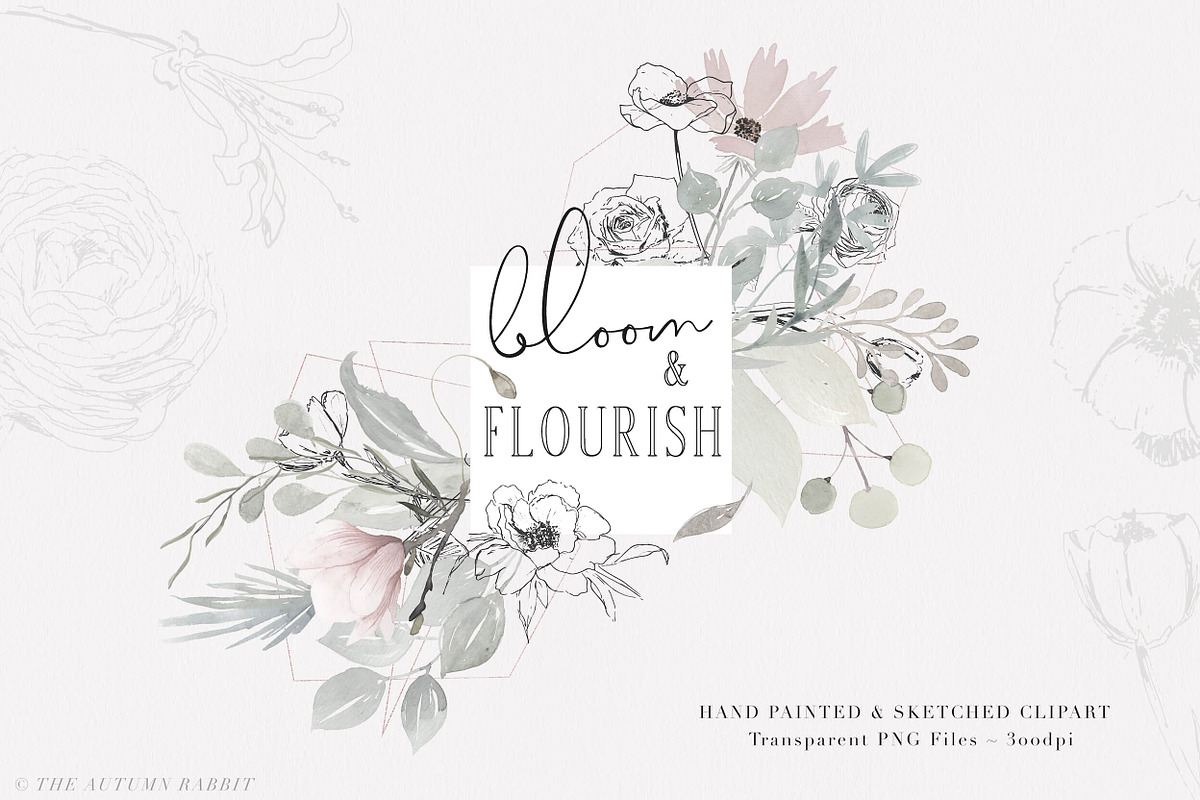 Watercolor Clipart Bundle, an Illustration by The Autumn Rabbit Ltd (Photo 3 of 26)
