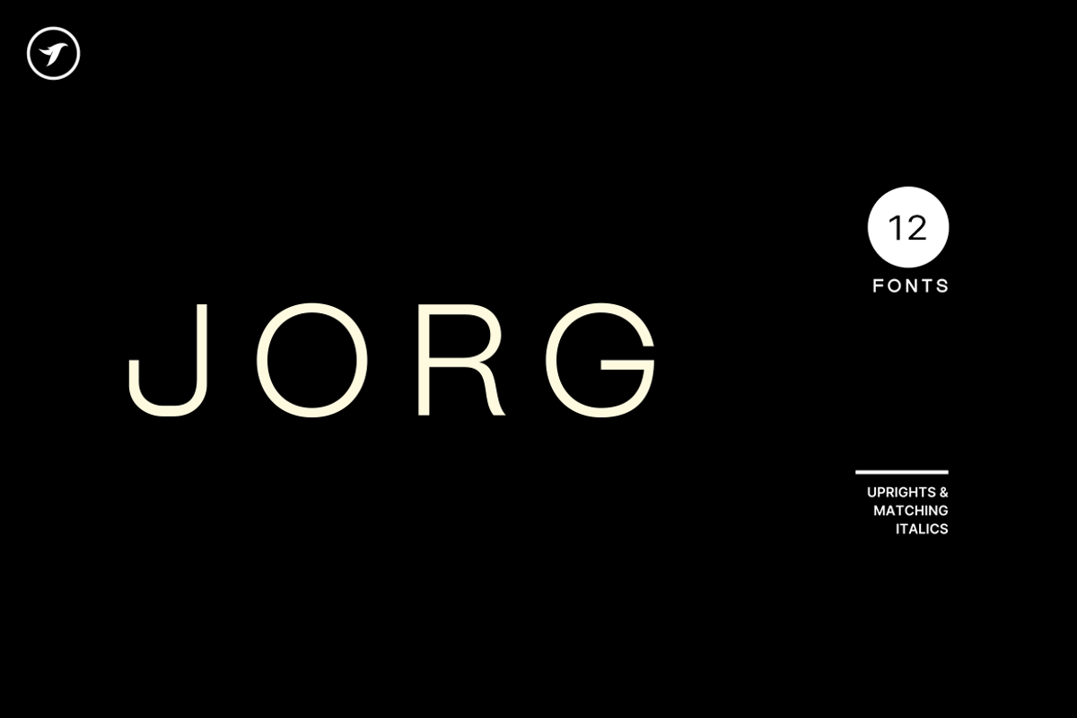 JORG - Minimal Display Font Family, a Sans Serif Font by Designova® (Photo 1 of 17)