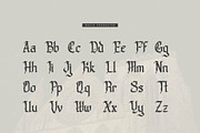 Old Gangstriad Blackletter Typeface, a Blackletter Font by Denustudios (Thumbnail 10 of 14)