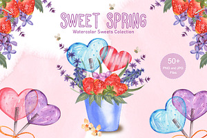 Sweet Spring Watercolor Collection