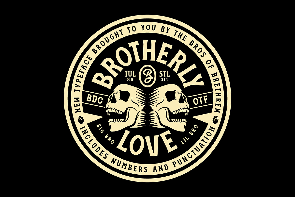 Brotherly Love Font Family, a Font by Brethrendesignco (Photo 5 of 5)