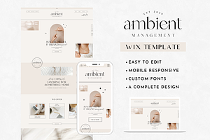 Wix Website Template - Ambient