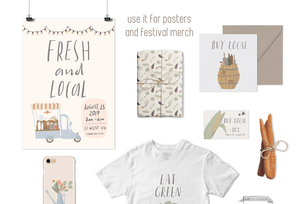 Farmers Market collection, a Graphic by dasha mo (Photo 8 of 9)