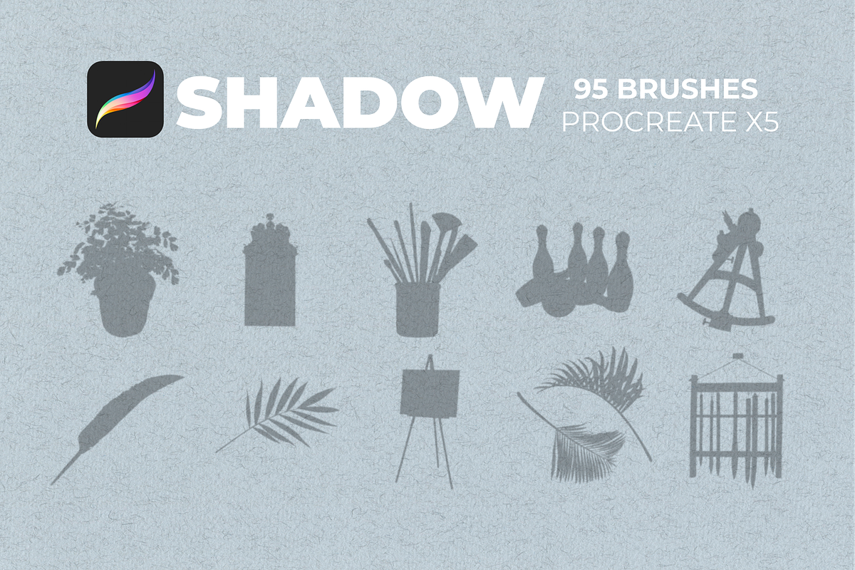 95 Shadows for PROCREATE, a Brush Add-On by Graphics Resources (Photo 11 of 13)