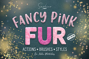 Fanсy Pink Fur Photoshop Effect, an Action Add-On by Sophico (Thumbnail 1 of 8)