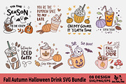 Fall Autumn Halloween Drink SVG Bund, an Object Illustration by Ya_ Design Store (Thumbnail 1 of 9)