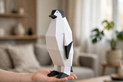 Penguin sculpture - 3d papercraft, a Card Template by PAPER amaze (Thumbnail 5 of 5)