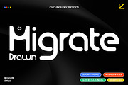 CS Migrate Drawn, a Sans Serif Font by Craft Supply Co. (Thumbnail 1 of 8)