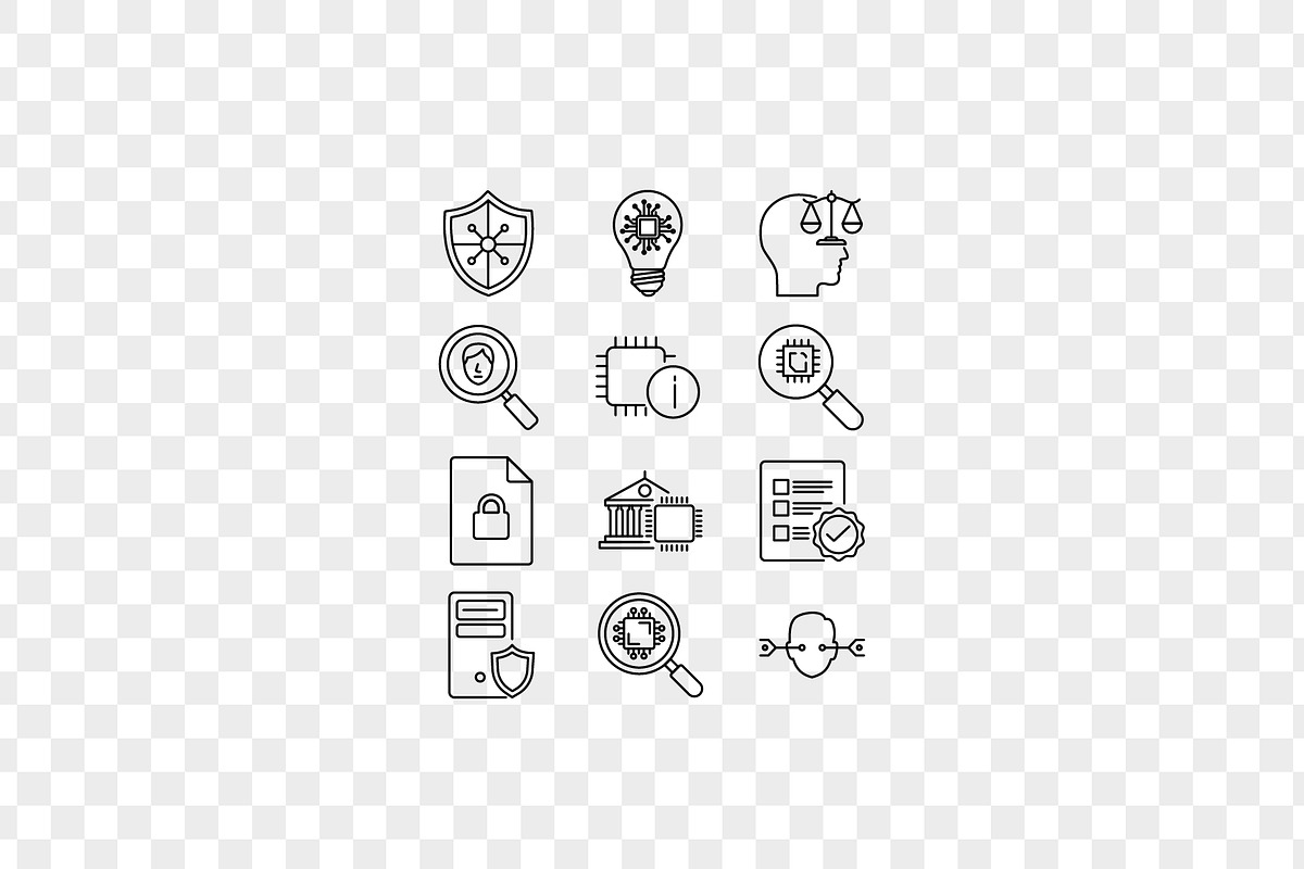 AI Ethics and Governance icon set, an Outline Icon by Unique Design Team (Photo 3 of 3)