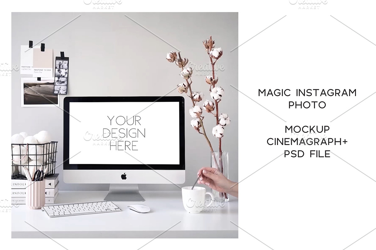 Animated Instagram photo. Mockup #4, a Social Media Template by Una Matison (Photo 2 of 3)