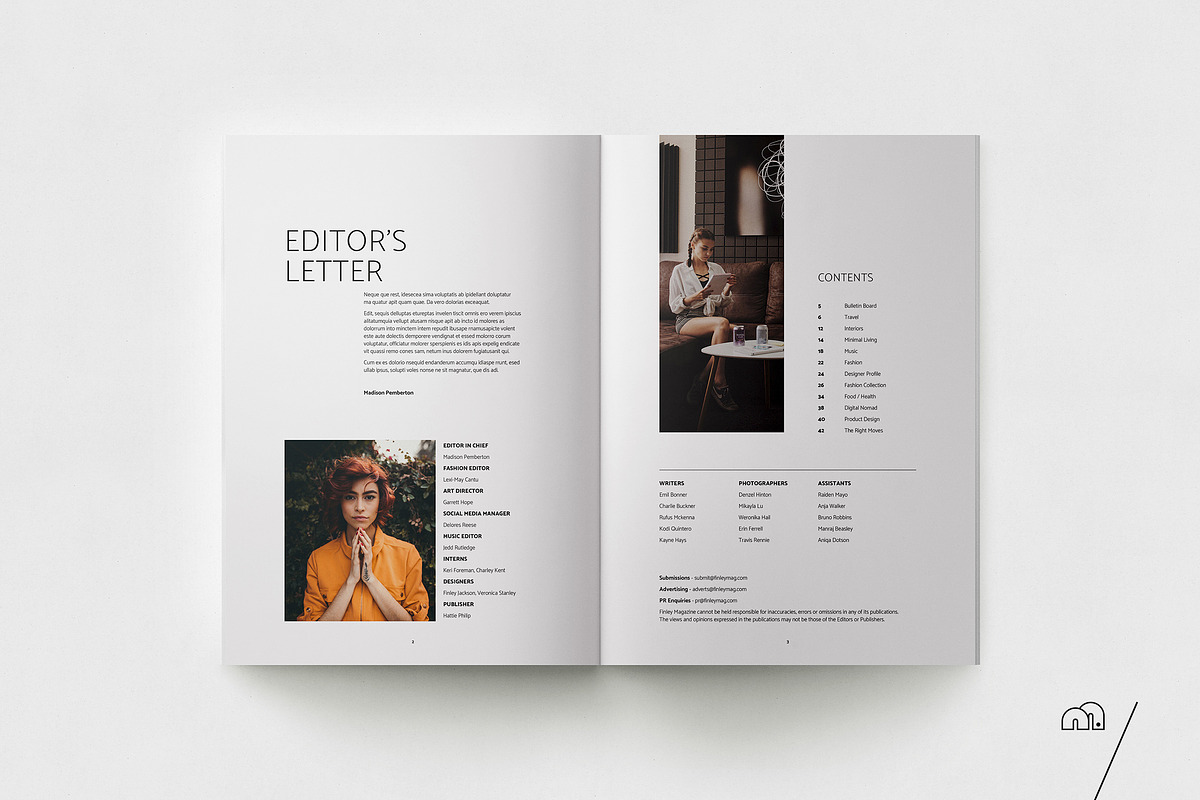 Finley Magazine, a Magazine Template by bilmaw creative (Photo 2 of 16)