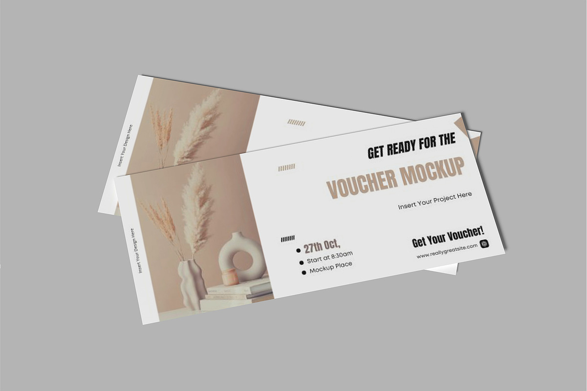 Gift Voucher Mockup, a Print Template by lamorastudio (Photo 4 of 11)