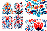 Scandinavian Folk Art Floral Pattern, a Decorative Illustration by Reformer Mockup (Thumbnail 4 of 6)
