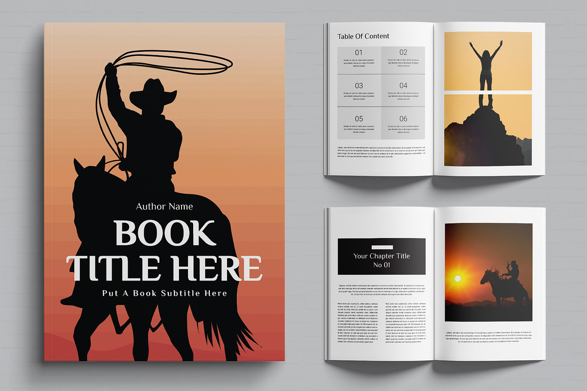 Book Title  Here Design Layout, a Magazine Template by MightyDesign (Photo 1 of 6)