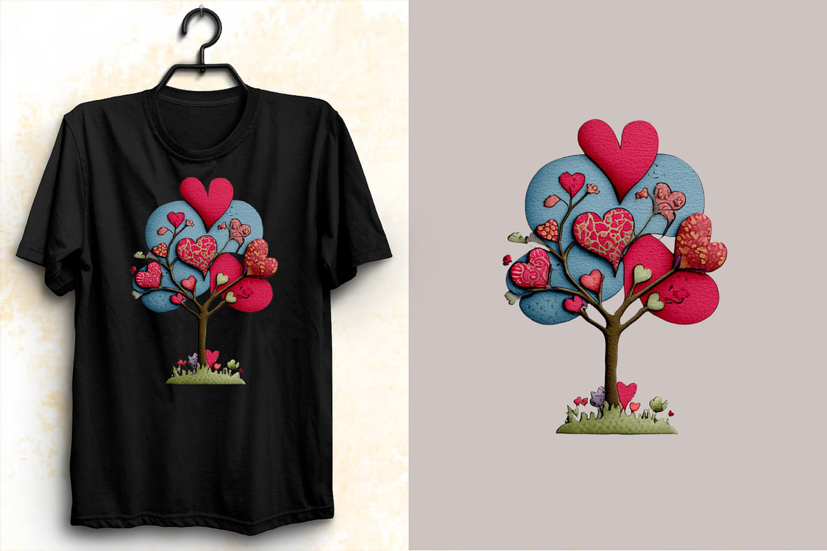 Whimsical Valentines Day Heart Tree, an Illustration by SVGArt (Photo 2 of 8)
