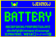 Battery font, a Font by weknow (Thumbnail 1 of 5)