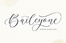 Baileyone - Stylish Script Font