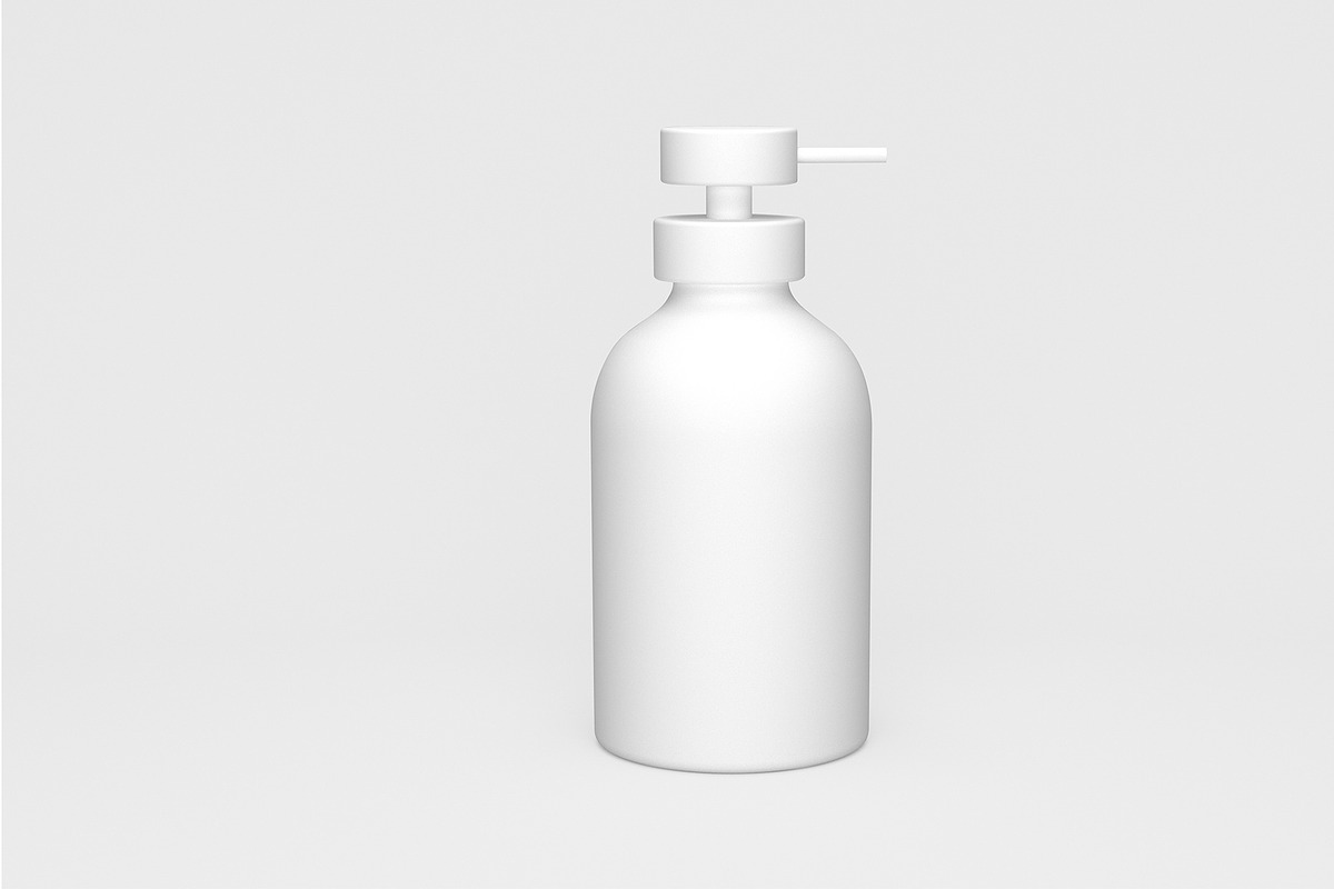 Matte Dispenser Bottle with Pump, a Pens & Pencil Mockup by McLittle Stock (Photo 2 of 2)