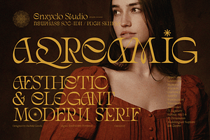 AQREAMIG — Luxury Ligature Serif, a Serif Font by Enxyclo Studio