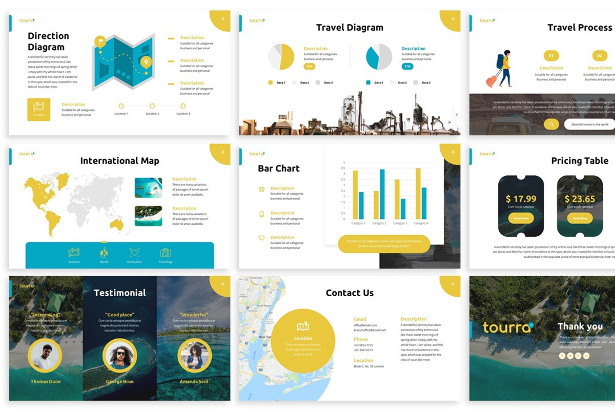 Toura - Tourism Powerpoint Template, a Presentation Template by ...
