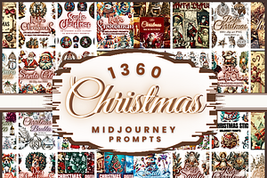 1360 Christmas Midjourney Prompts