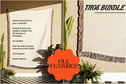 BEST SELLERS BUNDLE - Woven Blanket, a Household Mockup by VisualGrid (Thumbnail 4 of 13)