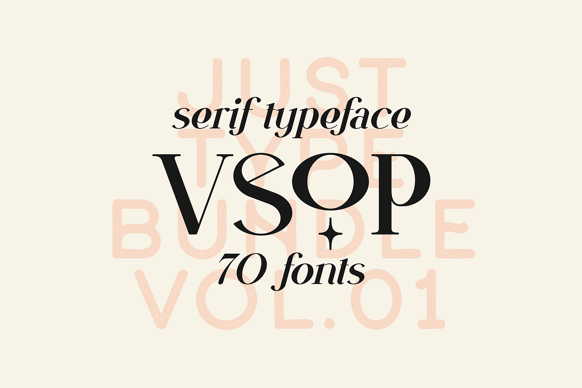 Just Type Bundle Vol.01 - 300 fonts, a Serif Font by VP Fonts (Photo 4 of 19)