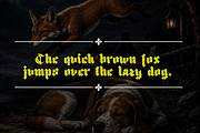 Wildkor - Blackletter Stripe Font, a Blackletter Font by Gittype (Thumbnail 2 of 13)