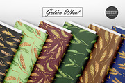 Watercolor Wheat Seamless Patterns, an Illustration by OlDm_Shop (Thumbnail 3 of 10)