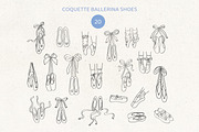 Ballerina core vector doodles set, a Decorative Illustration by yabluko_draws (Thumbnail 6 of 7)